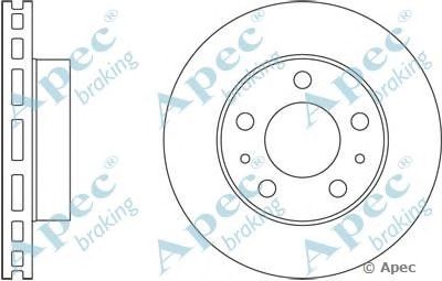 APEC BRAKING dsk2482 -  Тормозной диск